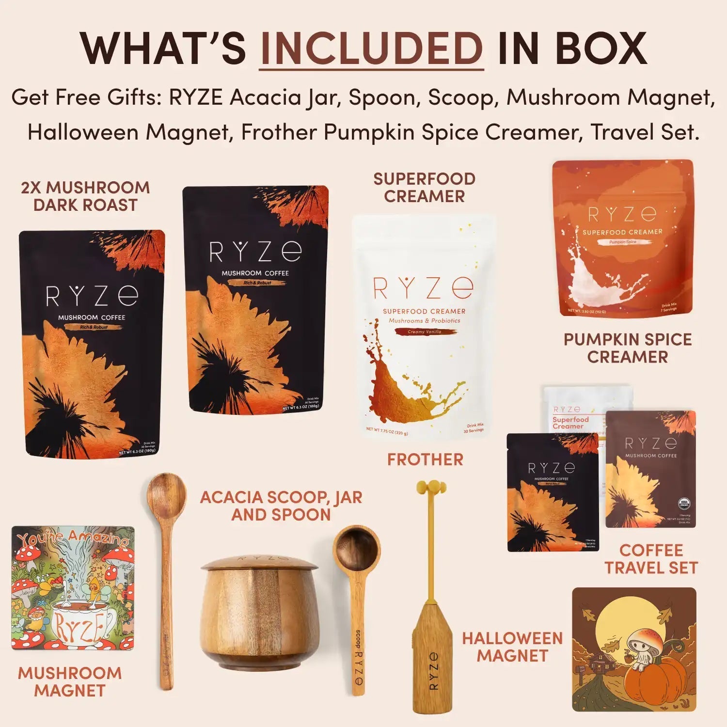 RYZE Ritual Set Roasted Coffee Compressed